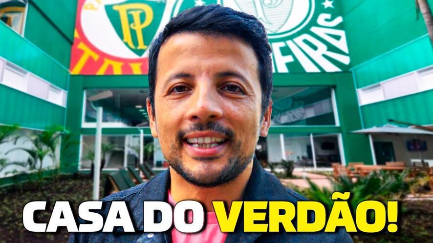 André Hernan visita Academia de Futebol do Palmeiras