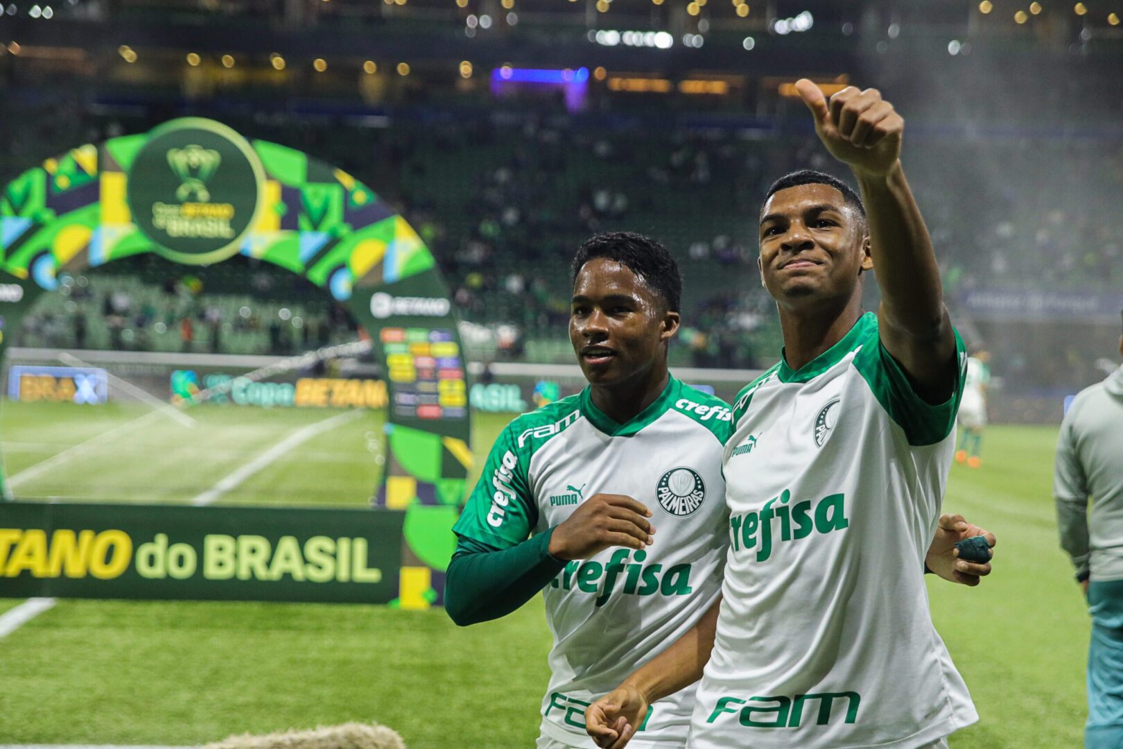 Endrick e Luís Gulherme - Palmeiras x Fortaleza - Copa do Brasil 2023